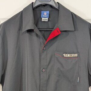 NFL On-Field Reebok San Francisco 49ers Short Sleeve Button-Up Shirt